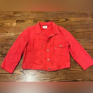 Levi's Vibrant Red Jean Jacket